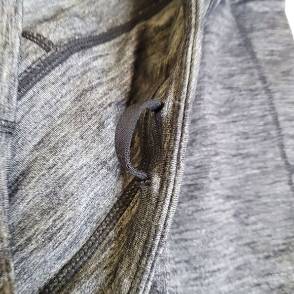 L ATHLETA GRAY BLACK JOGGERS LEGGINGS EXCURSION w/ POCKETS LARGE - Picture 4 of 11